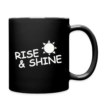 RISE & SHINE - Tasse einfarbig - Schwarz - Rechts
