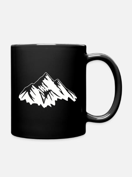 Montagnes - Mug uni - noir