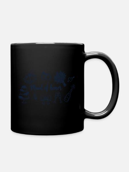 Hochzeit der Brautjungfern - Tasse einfarbig - Schwarz