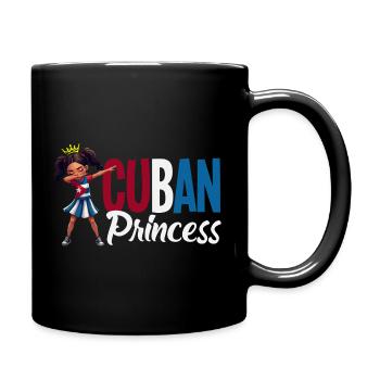 Cuba Pride & Home - Design du drapeau de Cuba - Mug uni - noir - Droite