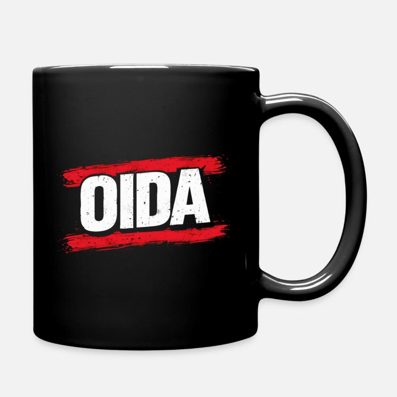 ODA Roter Pinsel Logo - Tasse einfarbig - Schwarz