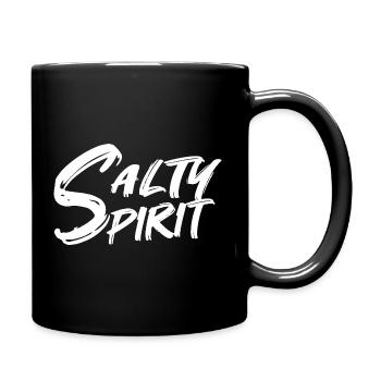 Salty Spirit Funny Sarcastic Quote Sarcasm Humor - Full Colour Mug - black - Right
