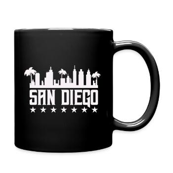 San Diego Skyline Palm Vista - Mug uni - noir - Droite