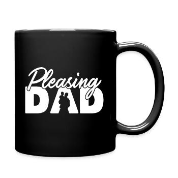 Angenehme ästhetische Typografie Minimalistischer Slogan - Tasse einfarbig - Schwarz - Rechts