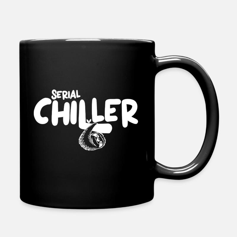 Süßes Lazy Vibes Tee – Geschenk Idee Serialchiller - Tasse einfarbig - Schwarz