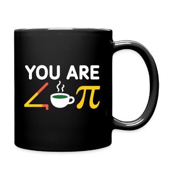 Du bist acute tea Pi Kaffee a Cutie pie - Tasse einfarbig - Schwarz - Rechts