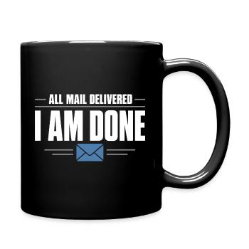 Retired Postman Retired Postman - Full Colour Mug - black - Right