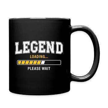 Legend Loading Please Wait - Tasse einfarbig - Schwarz - Rechts
