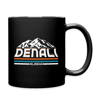 Alaska Denalis National Park - Full Colour Mug - black - Right