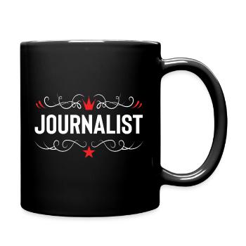 Journalist Beruf - Tasse einfarbig - Schwarz - Rechts