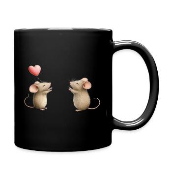 Mouse Love - Full Colour Mug - black - Right
