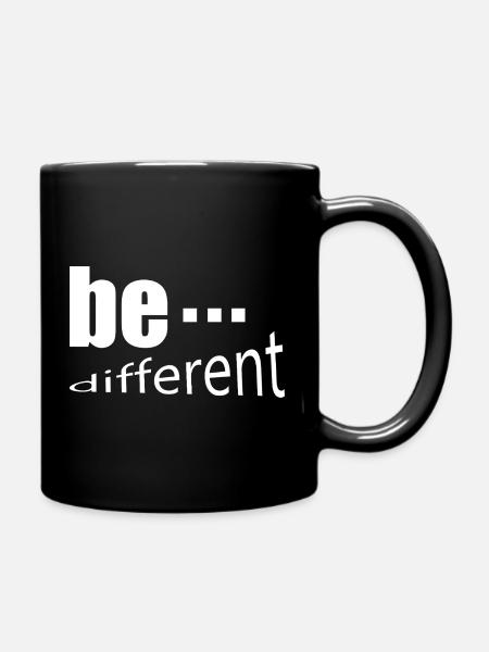 be different - Full Colour Mug - black