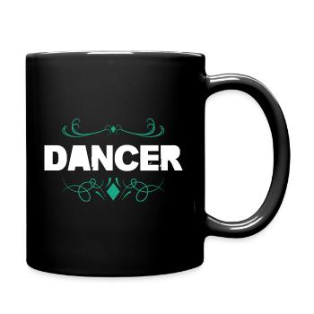 Danseur : Forte faute de frappe avec des ornements - Mug uni - noir - Droite