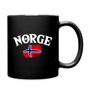 Norway Vacation Norge Fjords Travel Scandinavian - Tasse einfarbig - Schwarz - Rechts