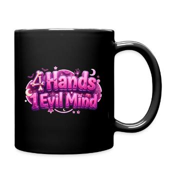 4 Hands 1 Evil Mind - Full Colour Mug - black - Right