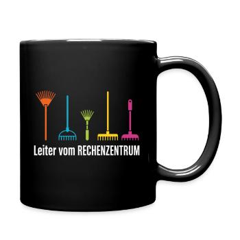 Leiter vom Rechenzentrum Gärtner - Tasse einfarbig - Schwarz - Rechts