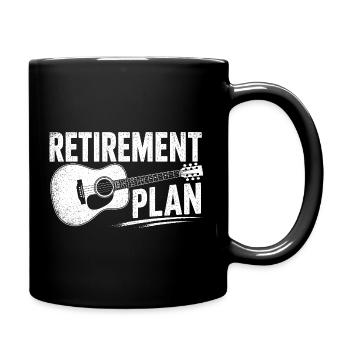 Retirement Plan Guitar - Tasse einfarbig - Schwarz - Rechts