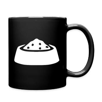 Bowl Pet Gift - Full Colour Mug - black - Right