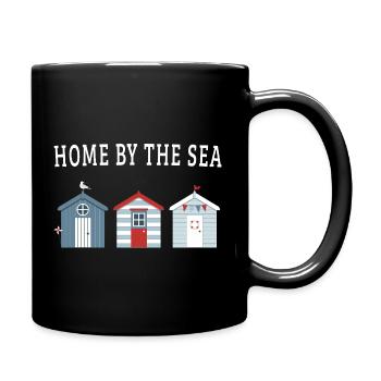 Home by the Sea – Strandhäuser - Tasse einfarbig - Schwarz - Rechts