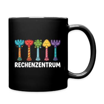 IT Support Glücksrad Service Desk IT Helpdesk Nerd - Tasse einfarbig - Schwarz - Rechts