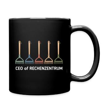 Rechenzentrum Gärtner Baumschule Hobbygärtner - Tasse einfarbig - Schwarz - Rechts