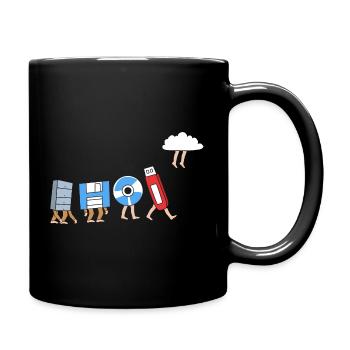 Tech Support - Tasse einfarbig - Schwarz - Rechts