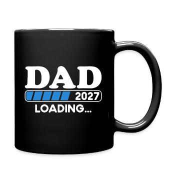 Dad Loading 2027 Schwangerschaft - Tasse einfarbig - Schwarz - Rechts