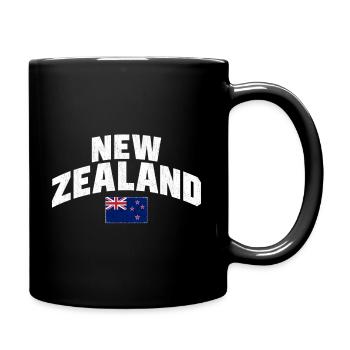 New Zealand - Neuseeland - Aotearoa - Auckland - Tasse einfarbig - Schwarz - Rechts