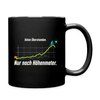 Rentner Fahrrad Ruhestand Radfahren - Tasse einfarbig - Schwarz - Rechts