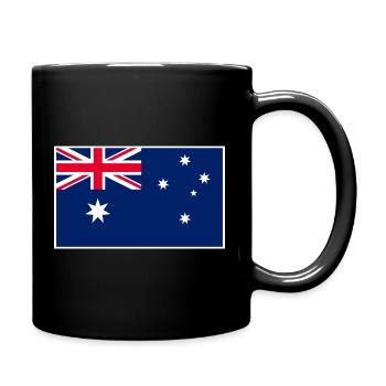 Australia Flag Classic Frame - Tasse einfarbig - Schwarz - Rechts