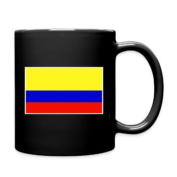 Colombia Flag Classic Frame - Tasse einfarbig - Schwarz - Rechts