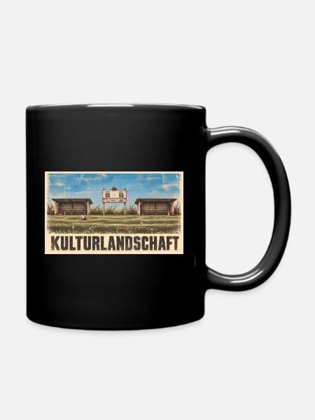 Fussball - Kulturlandschaft - Tasse einfarbig - Schwarz