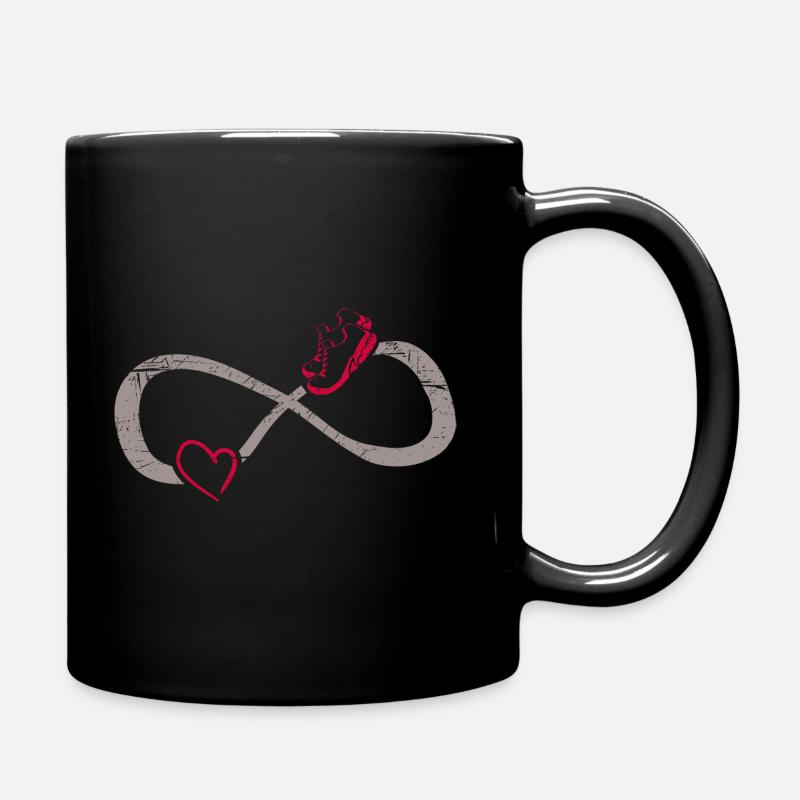 Amour infini ∞ J’aime courir ∞ marathon - Mug uni - noir