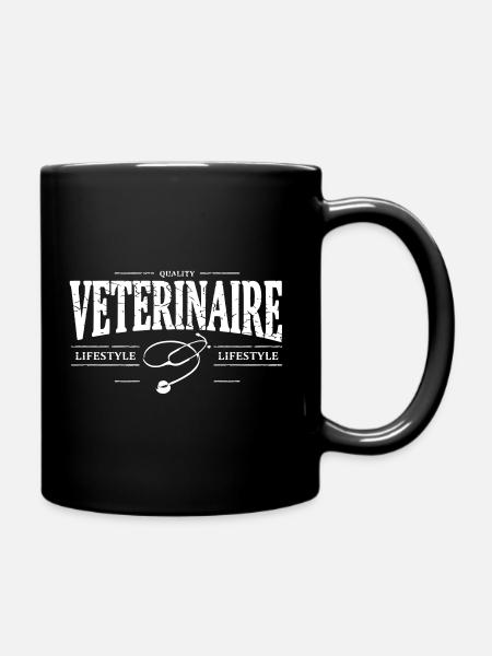 vétérinaire - Mug uni - noir