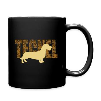teckel - Full Colour Mug - black - Right