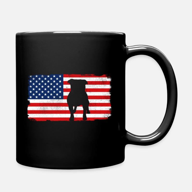 Bouledogue américain des États-Unis - Mug uni - noir