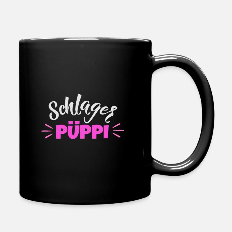 Schlager Pueppi - Tasse einfarbig - Schwarz