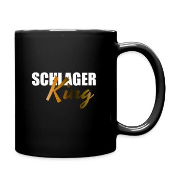 Schlager King - Tasse einfarbig - Schwarz - Rechts