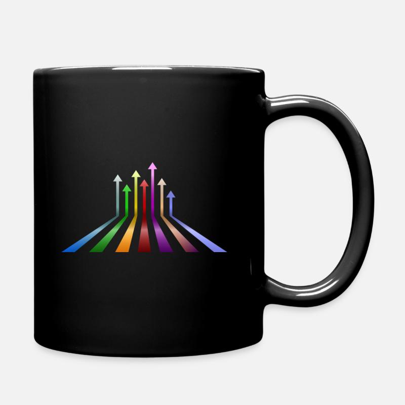 abstrakt Pfeile Kunst 1 - Tasse einfarbig - Schwarz