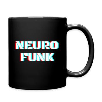 Neurofunk DnB Drum n Bass - Full Colour Mug - black - Right
