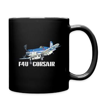 Corsair (on dark Tshirt) - Full Colour Mug - black - Right