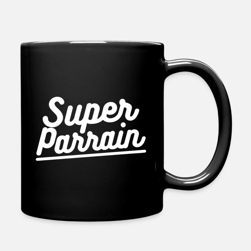 T-shirt Super parrain. Cadeau parrain - Mug uni - noir