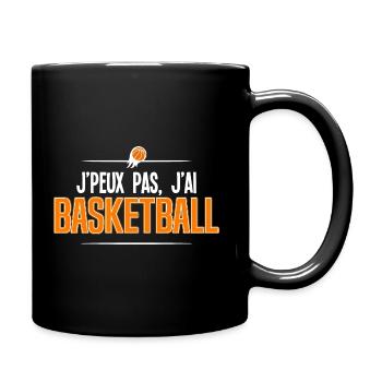 j'peux pas, j'ai Basketball - Mug uni - noir - Droite