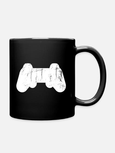 Controller Vintage White - Tasse einfarbig - Schwarz