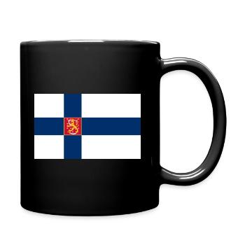 State Flag of Finland - Full Colour Mug - black - Right