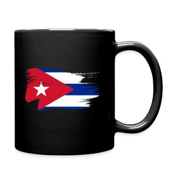 Kuba Flagge Karibik Urlaub Cuba Reise Havanna - Tasse einfarbig - Schwarz - Rechts