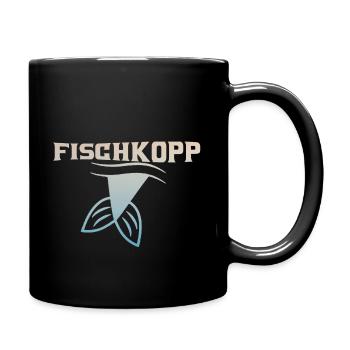 Fischkopp - Tasse einfarbig - Schwarz - Rechts