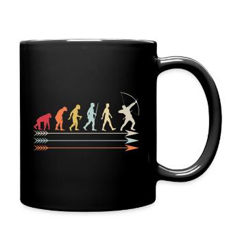 Development of man archery - Full Colour Mug - black - Right