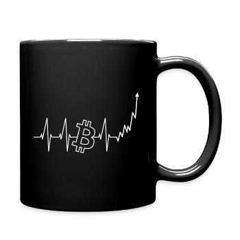 Bitcoin Heartbeat, Bitcoin Bullrun - Mug uni - noir - Droite