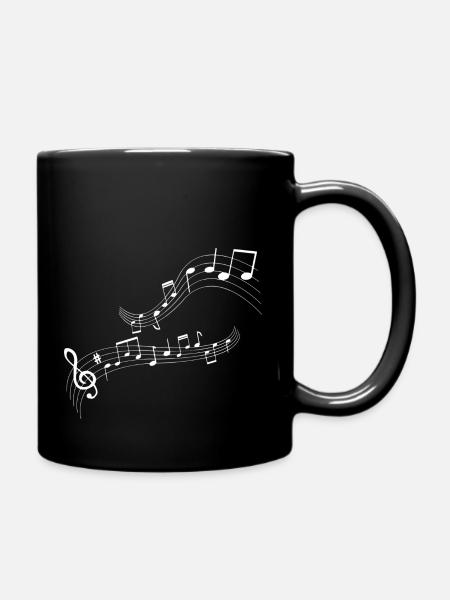 Musique Musique musiciens Clé de partition - Mug uni - noir